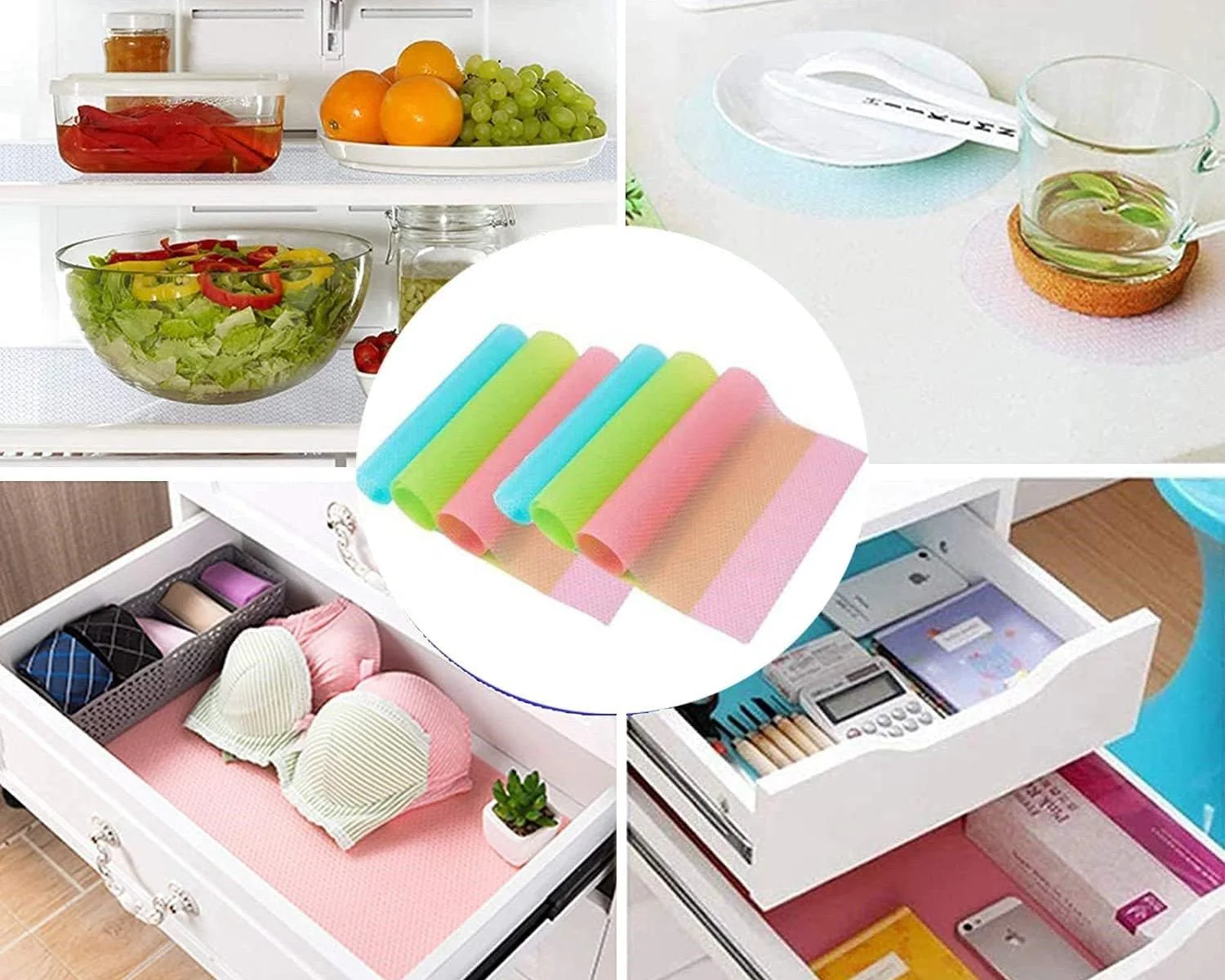 6 tapis de revêtement pour réfrigérateur, découpables et antidérapants - Image 12