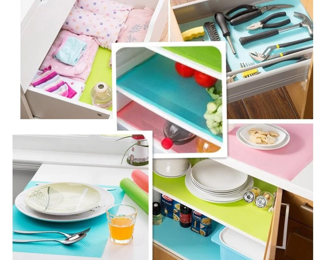 6 tapis de revêtement pour réfrigérateur, découpables et antidérapants - Image 5