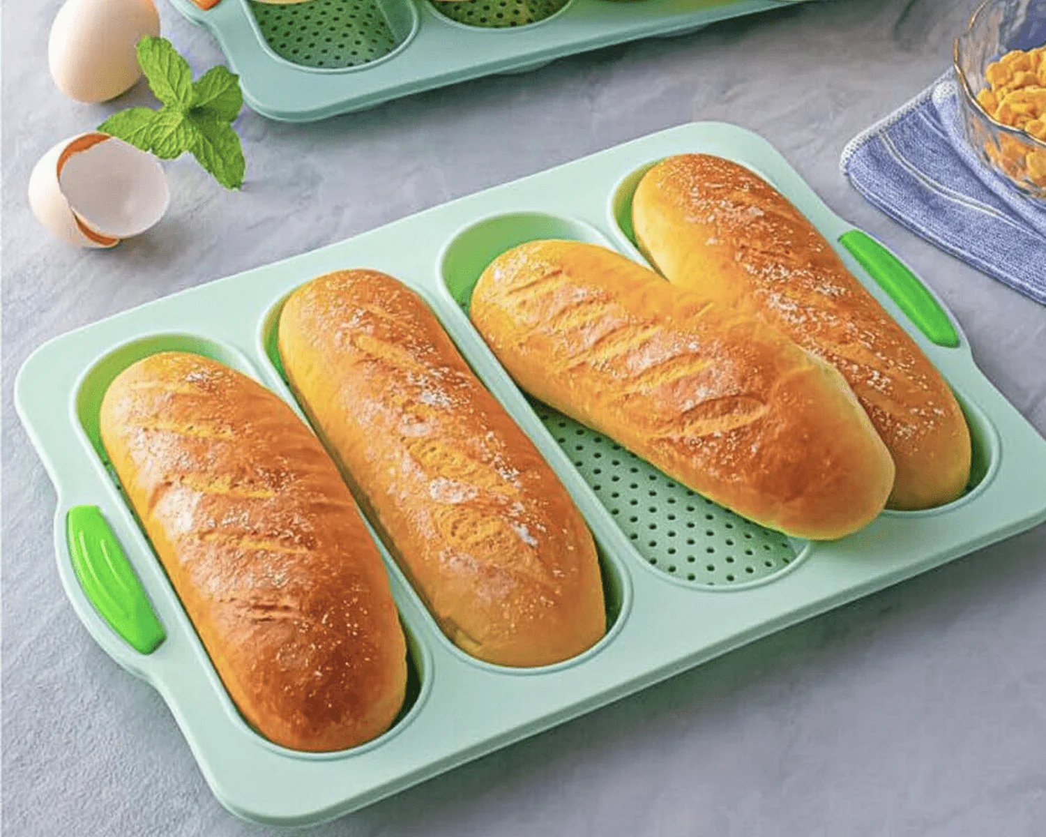 Moule à 4 pains baguettes en silicone - Image 4